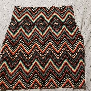 Patterned Pencil Skirt